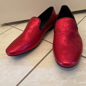 Men's Red Loafers